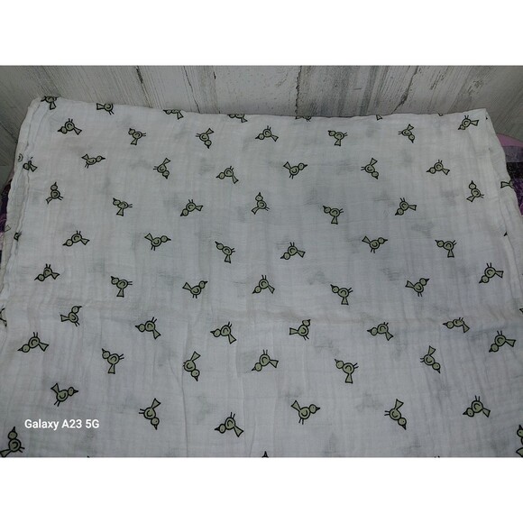 Aden + Anais Muslin Swaddle Blankets (3) Bird, Giraffe, Elephant 100% Cotton - Picture 7 of 7